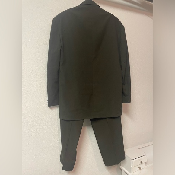 Free Fall Men’s Dark Green Tweed Suit Size Medium - Picture 7 of 10